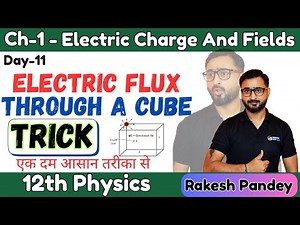 Electric Flux Through A Cube | Cube Flux problem Gauss law | Cube Flux Numerical | TRICKS/ JEE/ NEET