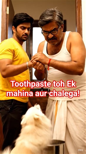 Middle Class Habits: Toothpaste Surgery Indian Dad! 🪥✂️ #Shorts