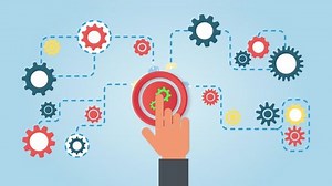 Business Process Concept. Business Start up Launch. Business mechanism concept