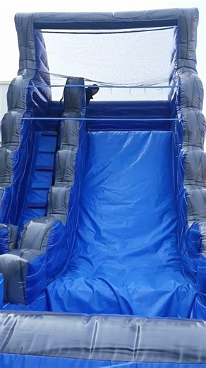 Waterslide with pool