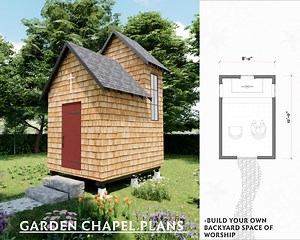 Backyard Chapel Plans - Build Your Own Small Home Chapel - Etsy
