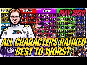 ALL CHARACTERS RANKED FROM BEST TO WORST - MAY 2020 | Star Wars: Galaxy of Heroes