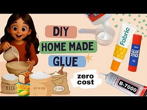 6 Easy DIY Homemade Glue for crafting at Zero Cost 😱 #diy #craft #ideas #craftybeauti