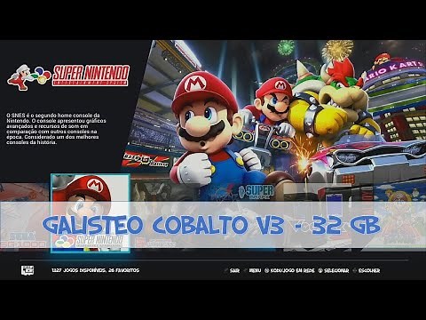 Galisteo Cobalto v3 32GB - 12.702 jogos - Rasp Pi3 B/B+ Recalbox 6.1 "DragonBlaze"