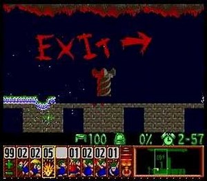 Lemmings - Tricky Level 20 Solution