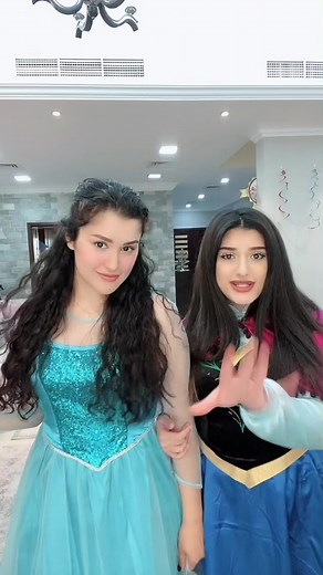 السا وانا تحولنا الى اميرات ديزني! من شاهد ؟ 😍🤣 @banennaem123