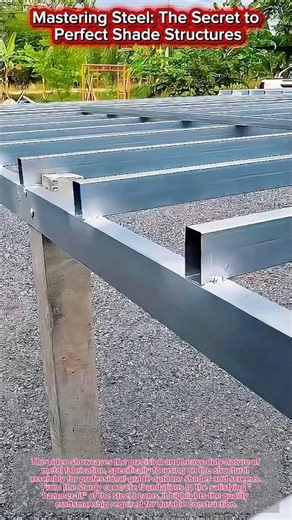 Mastering Steel: The Secret to Perfect Shade Structures 🏗️✨