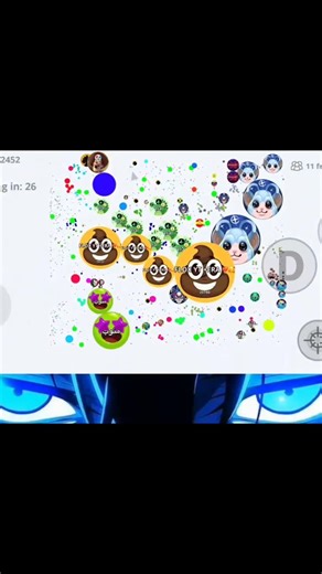 Agar.io Mobile video clip NO EDIT GAME SPEED SO GOOD SPLIT 😼 #floxyt #shorts The King TOXIC 💩😮‍💨