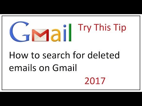 how to search for deleted emails on gmail