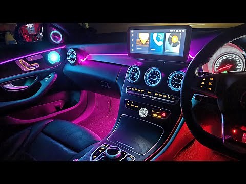Epic Mercedes Benz C Class W205 Full Ambient Light Install | RGB LED Car Interior | Car Ambient