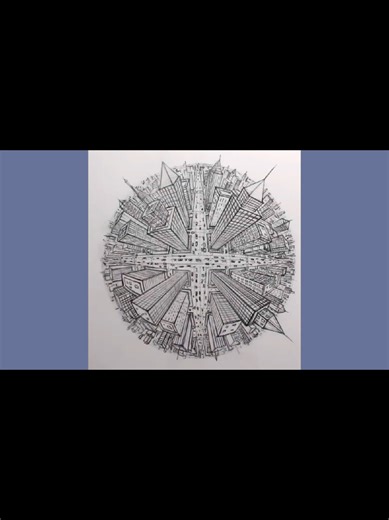 5-Point Perspective City Drawing