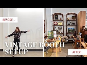 Setting Up A Vintage Booth | BEFORE & AFTER | Reseller Tips
