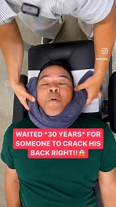 He had HORRIBLE Back Pain for 30 Years! 😭 #chiropractic #asmr #trending #backpaintips | Dr. Alex Tubio