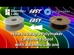 How to swap a Polymaker Cardboard spool with. Bambu Lab one