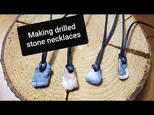 Making drilled stone necklaces #thefinders #withme