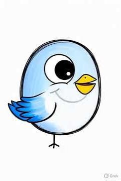 Learn how to draw a cute bird step by step using a simple circle.