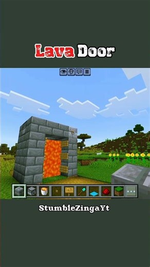 Lava Door in Minecraft 🤯 #minecraft #minecraftmemes #shorts #viral #tiktok