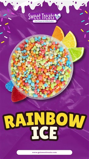 🌈🍧 RAINBOW ICE 🍧🌈 Bright, bold, and bursting with fruity flavor! This colorful classic is the perfect cool-down treat for any day you need a little extra happiness 😍✨ Scoop it, love it, repeat 💜 Come grab your Rainbow Ice at Sweet Treats today! 📍 Visit Sweet Treats at any location: • 1863 Battlefield Parkway, Fort Oglethorpe, GA 30742 • 6231 Perimeter Dr, Suite 177, Chattanooga, TN 37421 • 5425 Highway 153, STE 185, Hixson, TN 37343 🌐 www.getsweettreats.com 📞 423-677-1918 📞 Call your n