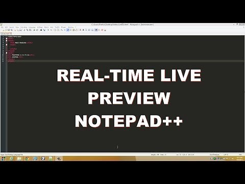 Real-Time Live Preview Notepad++