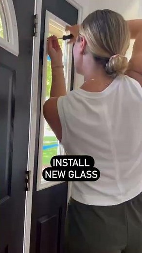 How to install new door glass
