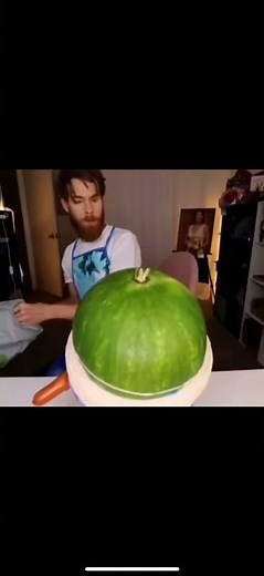 Man gets hit by exploding watermelon. (Meme day 29)