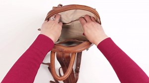 Concealed Carry Tactical Daisy Backpack for Small-Frame Handgun Glock Pistol RFID Daisy (Cognac)