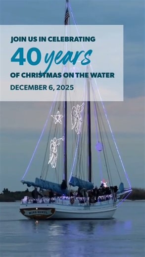 ✨ ✨ 40 years of Christmas on the Water! ✨ Biloxi’s beloved holiday tradition is back this weekend bringing glowing boats, festive cheer, and that unmistakable #Coastal magic to the shoreline. 🎄🚤 The parade sets sail at 6 p.m., lighting up the water with holiday spirit for the 40th year in a row. (🚨NOTICE🚨: the original date has been moved due to weather. Christmas on the Water will now be on SUNDAY, DECEMBER 7) To celebrate this milestone, Chairman Rusty David gave us some insight on the leg