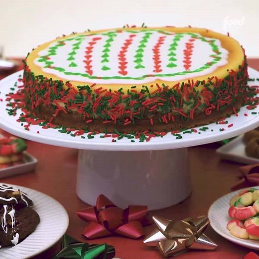 599K views · 2.1K reactions | Cheesecake + Christmas cookie = Our best holiday invention yet! Get the recipe: https://foodtv.com/2G6lM3E | Food Network | Facebook