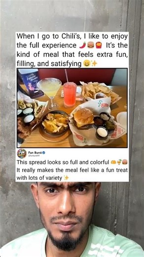 Chilis Full Meal Spread Looks So Satisfying