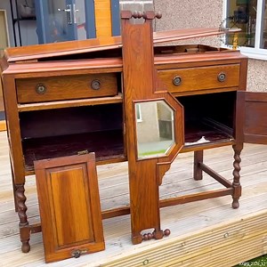 Reviving a Vintage Oak Buffet | Flipping Drawers