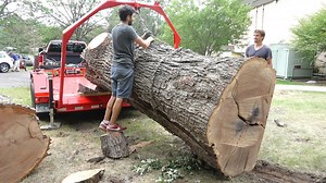 First Pickup with my new Urban Logging Trailer