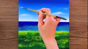 27K views · 2K reactions | Hello  Today I painted Spring Scenery. I hope you enjoy watching my video ! #painting #springpainting #acrylicpainting | Chloe Art | Facebook