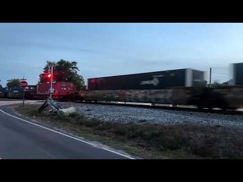 CSX 7203 Leads Fast 60MPH CSX I032-30 NB Intermodal Combo Train Thru Coward SC
