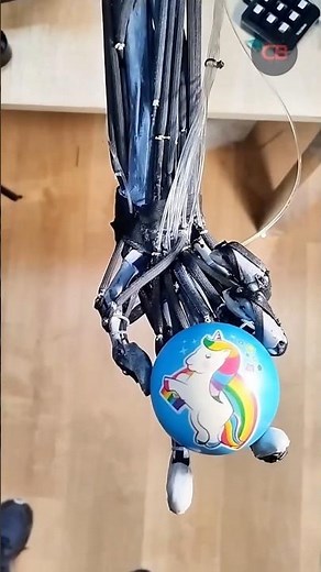 artificial muscle robot hand with super strength #shorts #robot