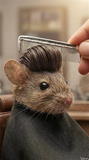 Mouse Haircut Tutorial But Make It Microscopic ✂️ #satisfying