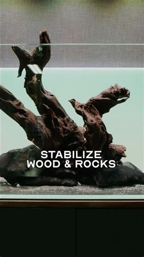 How to stabilize large Wood and Rocks in Aquarium?