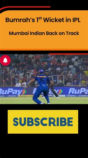 Mumbai Indian Back on Track | Jasprit Claim 1st Wicket | #cricketshorts #ipl2026 #mumbaiindians