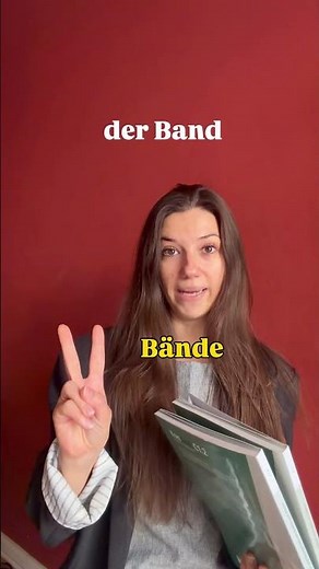 DAS BAND, DER BAND, DIE BAND 😳 Many don't know the difference. Do you?