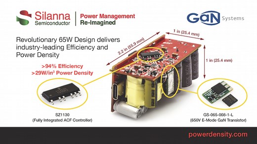Silanna Semiconductor Launches World-Class 65W Active Clamp Flyback (ACF) - Silanna Group
