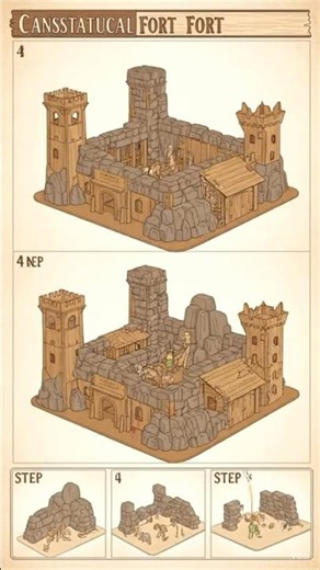 . “Building a Wooden Fort With Realistic Details”