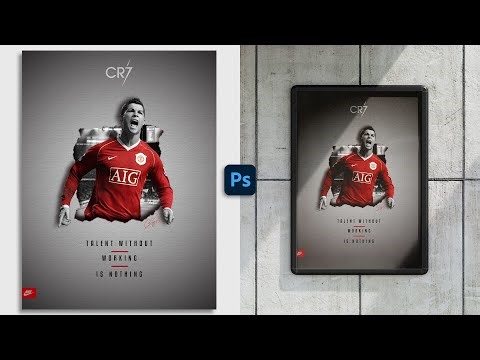 Football Sports Poster in Photoshop - Football Poster Design
