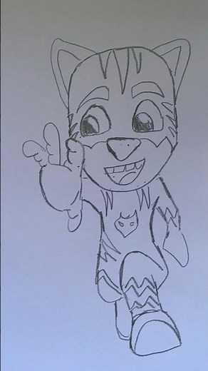 How to Draw Catboy from PJ Masks! 🐱 #PJMasks #Catboy #Drawing #Art #Tutorial