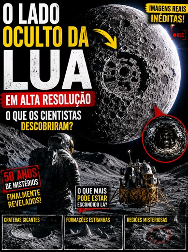 🌑 Pela primeira vez em décadas, imagens em altíssima resolução estão revelando detalhes impressionantes do lado oculto da Lua. Crateras gigantes, regiões nunca exploradas e formações misteriosas estão ajudando cientistas a entender melhor a origem da Lua e a história do Sistema Solar. 🚀🌌 O que essas novas descobertas podem revelar sobre o nosso satélite natural? E por que o lado oculto da Lua continua sendo um dos lugares mais misteriosos já estudados pela humanidade? 🔭 #Lua #LadoOcultoDaLua