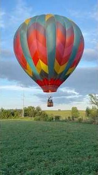 Landing a hot air balloon 🤩