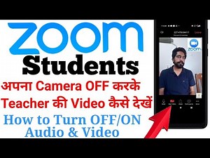 How to Turn OFF/ON Camera & Audio During Meeting on Zoom App