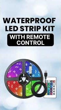 RGB LED Strip Light with Remote Control | Sensor Based LED Strip | Full Review & Demo #shorts