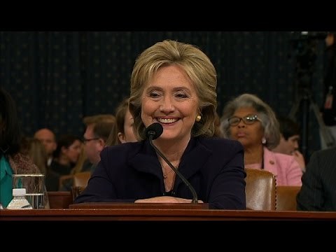 Clinton laughs at Andrea Mitchell clip in Benghazi hearing