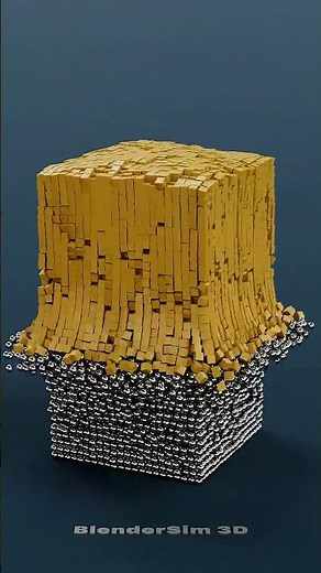 10,000 Balls vs 10,000 Cubes – Epic Blender Rigid Body Explosion!