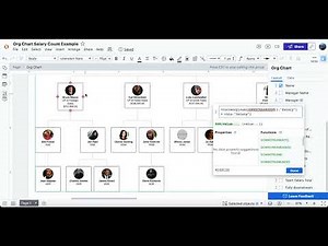 Track budgets with Lucid org chart formulas