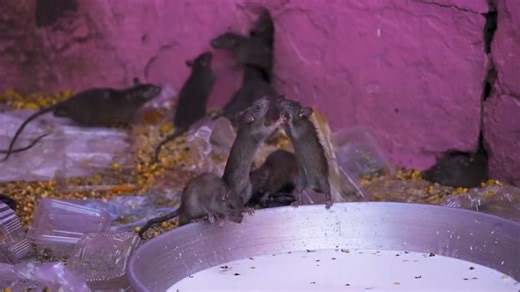 He shares his life with rats and trusts them completely